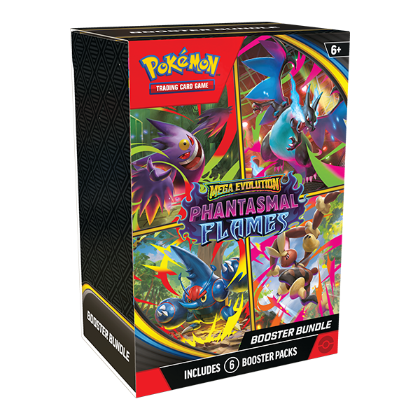 Pokémon TCG: Mega Evolutions - Phantasmal Flames - Booster Bundle (6 packs)
